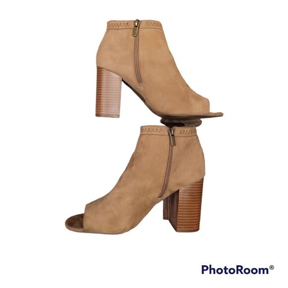 Parker and Sky Tan Taupe Suede Ankle Boots Booties 8.5 - Picture 6 of 12